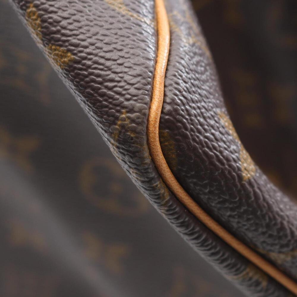 LOUIS VUITTON Authentic Brown Monogram Leather Keepall 55 Boston Bag - Picture 10 of 12